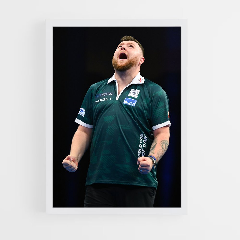 Poster Gerwyn price idole – affiche Fléchettes (vue 3)
